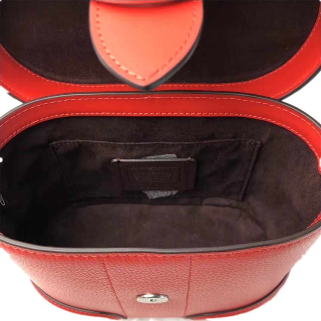 COACH 5503 PEBBLE LEATHER GEORGIE GEM CROSSBODY BAG IN BRIGHT POPPY COACH 5503 PEBBLE LEATHER GEORGIE GEM CROSSBODY BAG IN BRIGHT POPPY